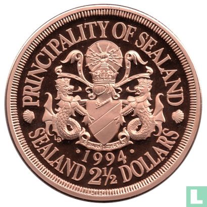 Sealand 2-1/2 Dollars 1994 (Bronze - Proof) - Afbeelding 1