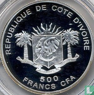 Ivory Coast 500 francs 2008 (PROOF) "Colosseum in Rome" - Image 2
