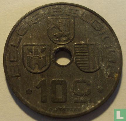 Belgien 10 Centime 1946 (NLD-FRA) - Bild 2