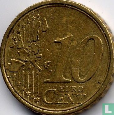 Italië 10 cent 2002 (variant 3 van 3) - Afbeelding 2