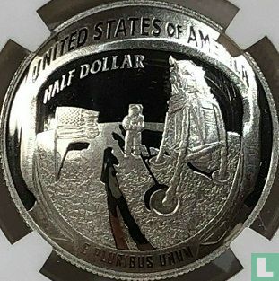Verenigde Staten ½ dollar 2019 (PROOF) "50th anniversary of  Apollo 11" - Afbeelding 2