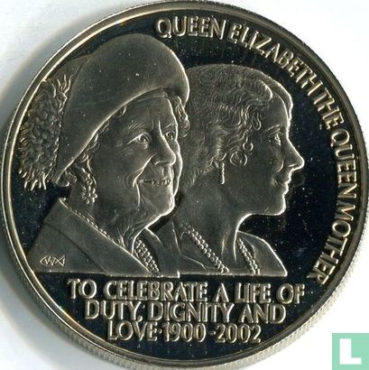 Sint-Helena 50 pence 2002 "Death of Queen Mother" - Afbeelding 1