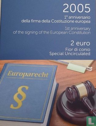 Italië 2 euro 2005 "First anniversary of the signing of the European Constitution" - Afbeelding 3