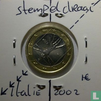 Italien 1 Euro 2002 (Prägefehler) - Bild 1