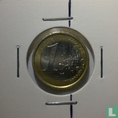 Italy 1 euro 2002 (misstrike) - Image 2