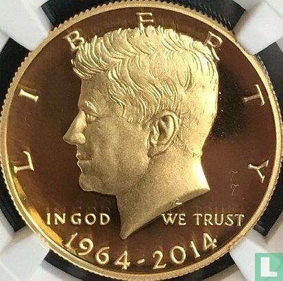 Verenigde Staten ½ dollar 2014 (PROOF) "50th anniversary of Kennedy Half Dollar" - Afbeelding 1