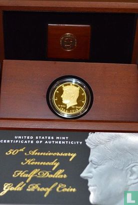 Verenigde Staten ½ dollar 2014 (PROOF) "50th anniversary of Kennedy Half Dollar" - Afbeelding 3