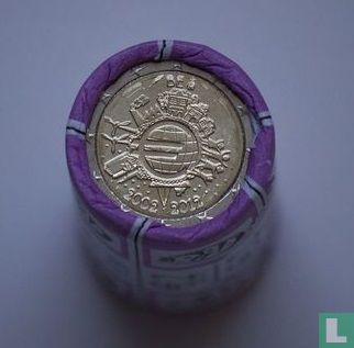 België 2 euro 2012 (rol) "10 years of euro cash" - Afbeelding 1