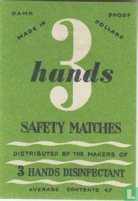 3 hands desinfectant