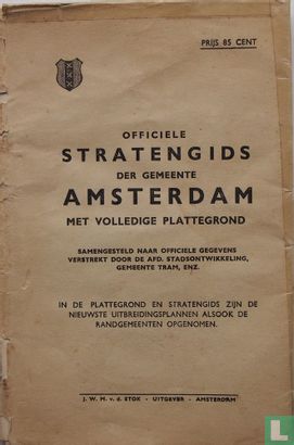 Officiële stratengids der gemeente Amsterdam - Afbeelding 1