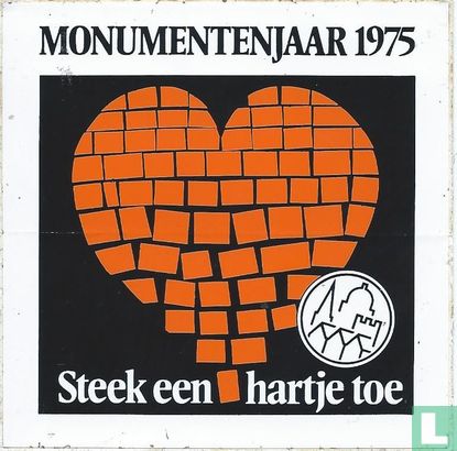 Monumentenjaar 1975 "steek een hartje toe"