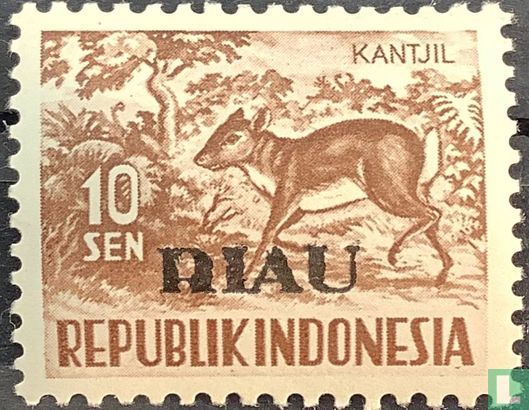 1957 L'Indonésie RIAU faune 