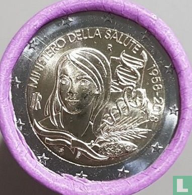 Italië 2 euro 2018 (rol) "60th anniversary of the foundation of the Ministry of Health" - Afbeelding 1