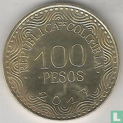 Columbia 100 pesos 2017 - Afbeelding 1