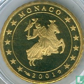 Monaco 10 cent 2001 (PROOF) - Afbeelding 1