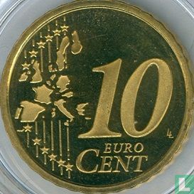 Monaco 10 cent 2001 (PROOF) - Afbeelding 2
