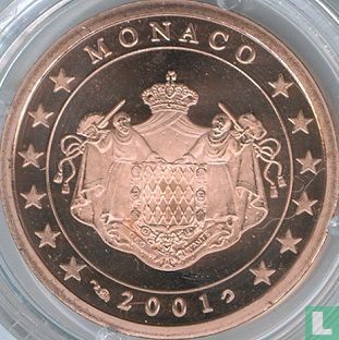Monaco 5 cent 2001 (PROOF) - Afbeelding 1