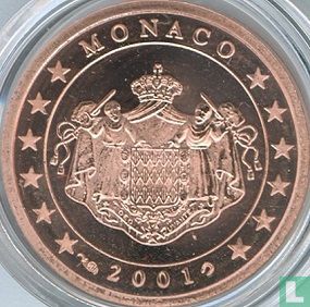 Monaco 2 cent 2001 (PROOF) - Afbeelding 1