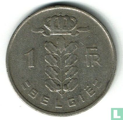 Belgique 1 franc 1958 (NLD) - Image 2