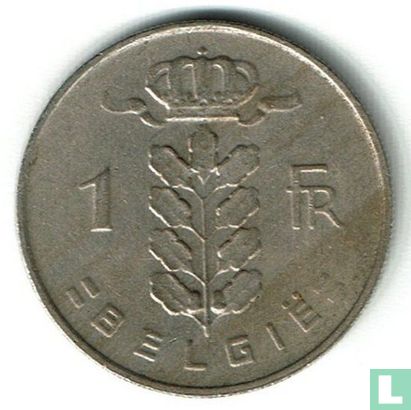 Belgium 1 franc 1968 (NLD) - Image 2