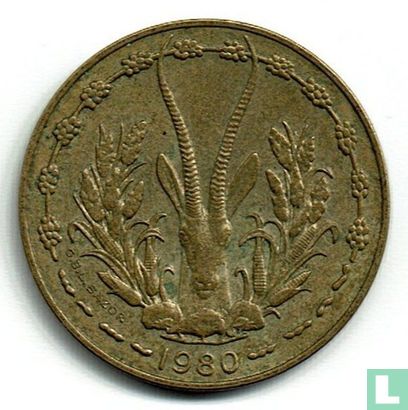 États d'Afrique de l'Ouest 10 francs 1980 - Image 1