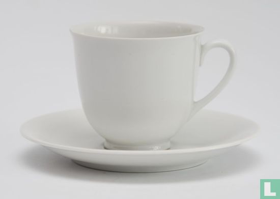 Koffiekop en schotel - Wilma - Wit, geen decor - Mosa - Afbeelding 1