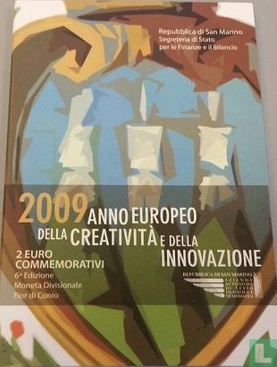 San Marino 2 Euro 2009 (Folder) "European year of Creativity and Innovation" - Bild 1