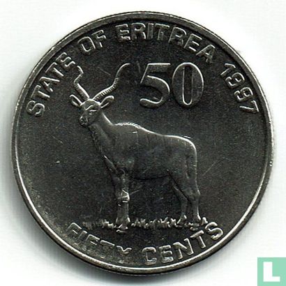 Érythrée 50 cents 1997 - Image 1