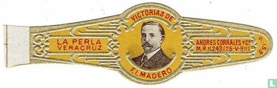 Victorias de F.I. Madero - La Perla Veracruz - Andrés Corrales y Ca. M.R.11.242.(25-V-911) R 155 - Afbeelding 1