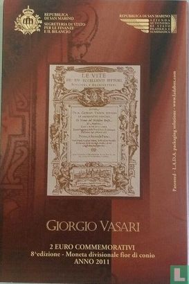 San Marino 2 euro 2011 (folder) "500th anniversary of the birth of Giorgio Vasari" - Afbeelding 3