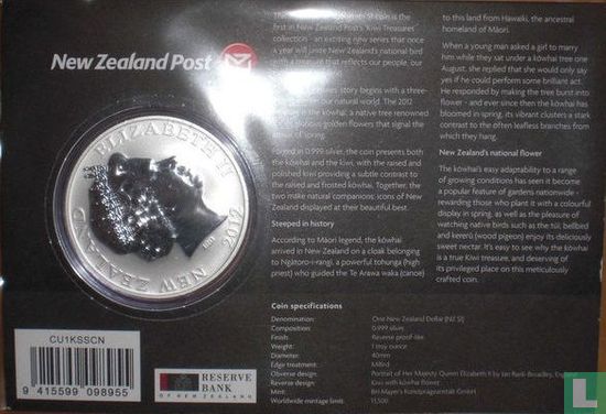 Nieuw-Zeeland 1 dollar 2012 (folder) "Kiwi" - Afbeelding 2