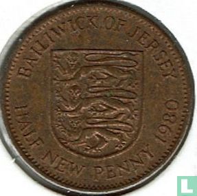 Jersey ½ new penny 1980 - Afbeelding 1