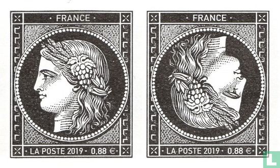 170 jaar van de eerste Franse postzegel