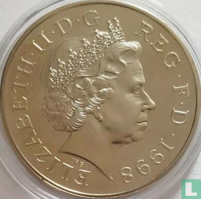 Vereinigtes Königreich 5 Pound 1998 (PP - Kupfer-Nickel) "50th birthday of Prince Charles" - Bild 1