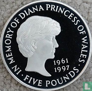 Vereinigtes Königreich 5 Pound 1999 (PP - Silber) "In memory of Diana - Princess of Wales" - Bild 2