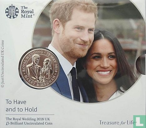 Vereinigtes Königreich 5 Pound 2018 (Folder) "Royal Wedding of Prince Harry and Meghan Markle" - Bild 1