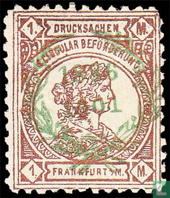 Frankofurtia, avec couronne imprimée & 1896 1901