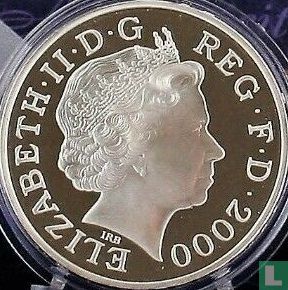 Verenigd Koninkrijk 5 pounds 2000 (PROOF - zilver - gekleurd) "Millennium" - Afbeelding 1