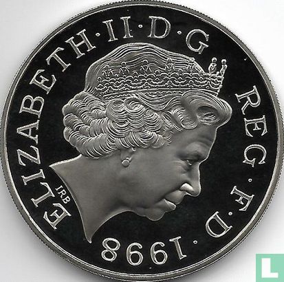 Royaume-Uni 5 pounds 1998 (BE - argent) "50th birthday of Prince Charles" - Image 1