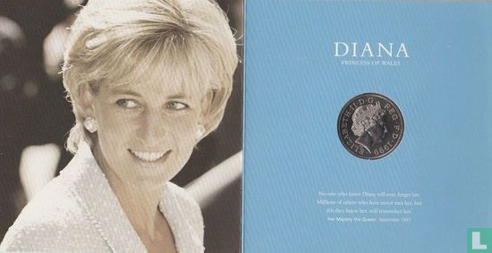 Vereinigtes Königreich 5 Pound 1999 (Folder) "In memory of Diana - Princess of Wales" - Bild 2