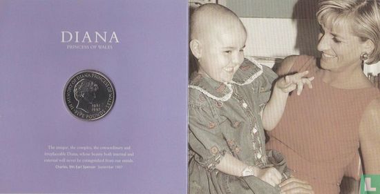 Vereinigtes Königreich 5 Pound 1999 (Folder) "In memory of Diana - Princess of Wales" - Bild 3