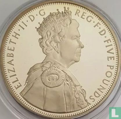 United Kingdom 5 pounds 2012 (PROOF - copper-nickel) "Queen's Diamond Jubilee" - Image 2