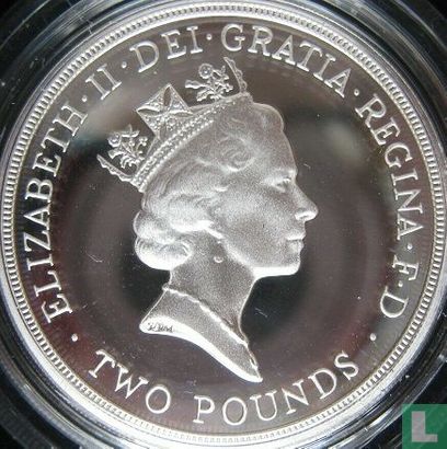 United Kingdom 2 pounds 1995 (PROOF - silver) "50 years Creation of the United Nations" - Image 2