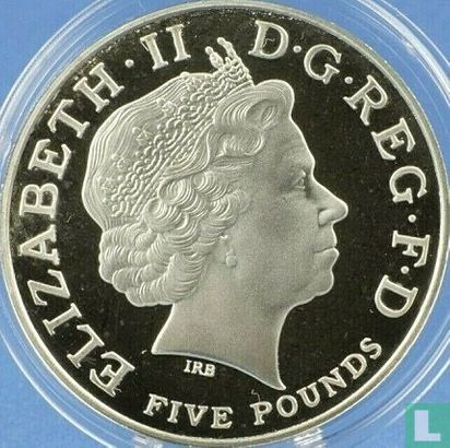 Verenigd Koninkrijk 5 pounds 2002 (PROOF - zilver) "In memory of Queen Elizabeth the Queen Mother" - Afbeelding 2
