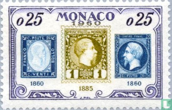 Timbres-poste de Sardaigne, Monaco et de France