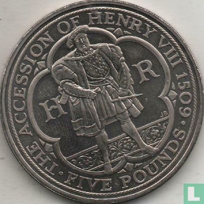 United Kingdom 5 pounds 2009 "500th anniversary Accession of Henry VIII" - Image 2