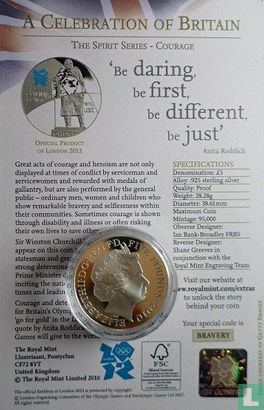 Royaume-Uni 5 pounds 2010 (BE - argent) "Winston Churchill" - Image 3