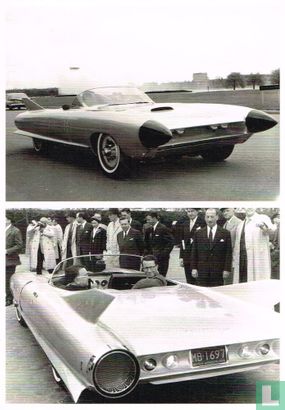 Koning Boudewijn tijdens een proefrit met de Cadillac 'Cyclone' bij General Motors, Detroit 1959 - Image 1