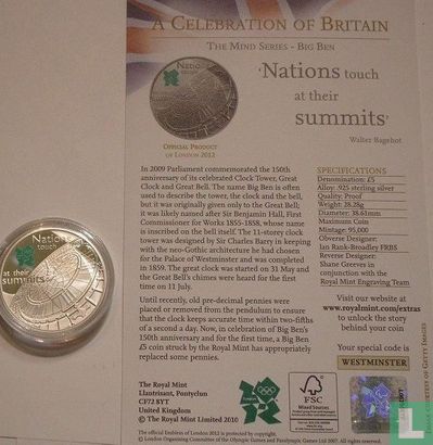 United Kingdom 5 pounds 2009 (PROOF - silver) "Nations touch at their summits" - Image 3