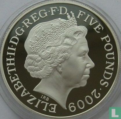United Kingdom 5 pounds 2009 (PROOF) "Great things are done when men and mountains meet" - Image 1